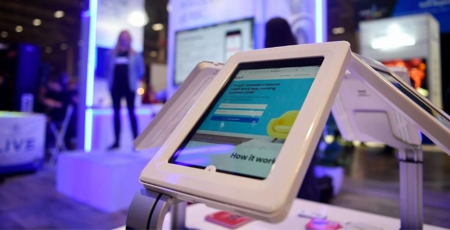 Foldable iPad Stand for events