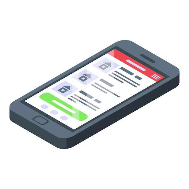 rental smartphone icon isometric rental smartphone vector icon web design isolated white background 96318 60370
